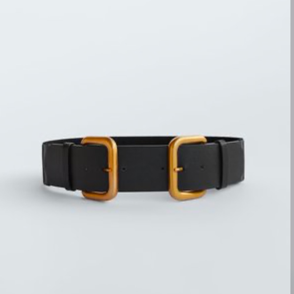 RARE Zara Double Buckle Belt